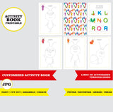 Bichikids - Libro de actividades para colorear imprimible y personalizado