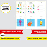 Bichikids - Libro de actividades para colorear imprimible y personalizado