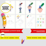 Ben y Holly - Libro de actividades para colorear imprimible y personalizado