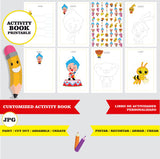 Plim plim - Libro de actividades para colorear imprimible personalizado