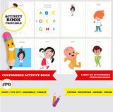 Cleo y Cuquín - Libro de actividades imprimible y para colorear personalizado