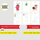 Bichikids - Libro de actividades para colorear imprimible y personalizado
