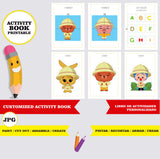 Safari de Plim Plim - Libro para colorear e imprimir personalizado