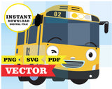 Tayo el pequeño autobús, imágenes, clipart SVG, PDF, PNG
