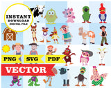 La granja de Zenon, clipart SVG, vector PDF, PNG