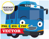 Tayo el pequeño autobús, imágenes, clipart SVG, PDF, PNG