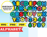 Clipart del alfabeto imprimible inspirado en Tayo el pequeño autobús