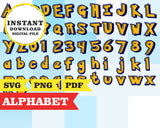 Clipart imprimible del alfabeto inspirado en Pokémon Pikachu