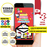 Hello Kitty, Animated Birthday Video Invitation