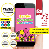 Hello Kitty, Animated Birthday Video Invitation