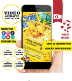 Pokemon - Pikachu cards Animated Birthday Video Invitation