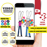 Simón, Conejo Cenador, Invitación en video animada