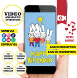 Simón, Conejo Cenador, Invitación en video animada