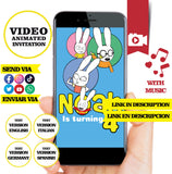 Simón, Conejo Cenador, Invitación en video animada