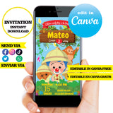 Plim plim Safari editable template Canva