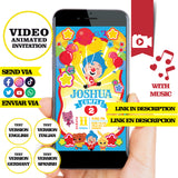 Invitación de video animada de cumpleaños de Plim Plim: invitación personalizada para fiesta