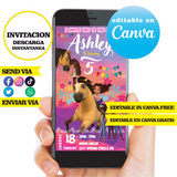 Espíritu, plantilla editable, descarga digital instantánea editable de Canva, invitación en PDF