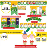 Ben y Holly, kit imprimible, 21 piezas, JPG - Naranja