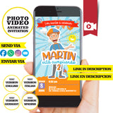 Blippi, Invitación animada con foto y vídeo