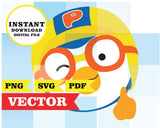Imágenes prediseñadas de Pororo en SVG, PDF y PNG