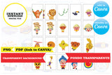 Plim plim CLIPART, PNG - PDF editable en Canva - 74 imágenes