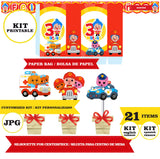 Equipo de rescate Plim Plim, kit imprimible