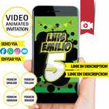 Invitación animada de cumpleaños de Ben 10: video personalizado