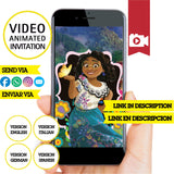 Invitación animada de cumpleaños de la familia Madrigal: video de invitación personalizada