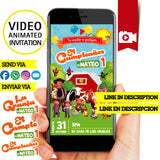 Invitación en video animada de cumpleaños de La granja de Zenón – Invitación a fiesta personalizada