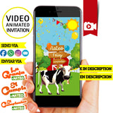Invitación en video animada de cumpleaños de La granja de Zenón – Invitación a fiesta personalizada