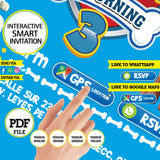 Patrulla canina, invitación inteligente, invitación interactiva, PDF