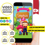 Invitación animada de cumpleaños de McDonald's: video personalizado para fiesta