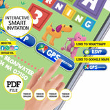 Pocoyó, invitación inteligente, invitación interactiva, PDF