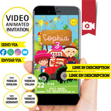 Invitación animada de cumpleaños de McDonald's: video personalizado para fiesta