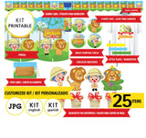 Plim plim safari, Kit imprimible