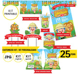 Plim plim safari, Kit imprimible