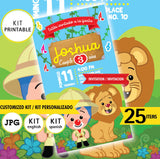 Plim plim safari, Kit imprimible