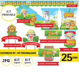 Plim plim safari, Kit imprimible