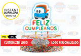 Leo el camión, adorno para tarta imprimible