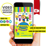 Invitación de cumpleaños animada de Pororo: video personalizado