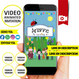 Invitación animada de cumpleaños de Ben y Holly: video personalizado