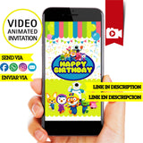 Invitación de cumpleaños animada de Pororo: video personalizado
