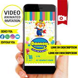 Invitación de cumpleaños animada de Pororo: video personalizado