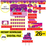 Kit imprimible para el nacimiento de Abby, descarga inmediata