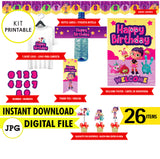 Kit imprimible para el nacimiento de Abby, descarga inmediata
