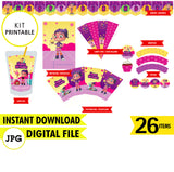 Kit imprimible para el nacimiento de Abby, descarga inmediata