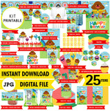 Hola Duggee, Kit imprimible, Descarga inmediata
