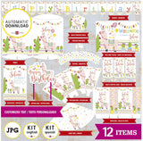 Kit imprimible de llamas