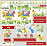 Kit de dinosaurios imprimible