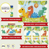 Kit de dinosaurios imprimible